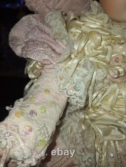 Pat Loveless Bebe Bru Pink And Peach Antique Reproduction Doll 22 Vintage 1996