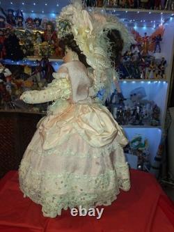 Pat Loveless Bebe Bru Pink And Peach Antique Reproduction Doll 22 Vintage 1996