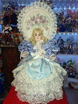 Pat Loveless Bebe Jumeau Pink Blue Antique Reproduction Doll 22 Vintage 1996