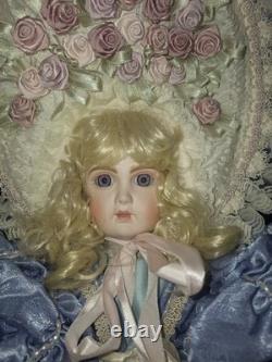 Pat Loveless Bebe Jumeau Pink Blue Antique Reproduction Doll 22 Vintage 1996