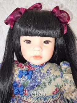 Pauline Limited Edition Joanna Porcelain Doll with Teddy Bear Accessory (no COA)