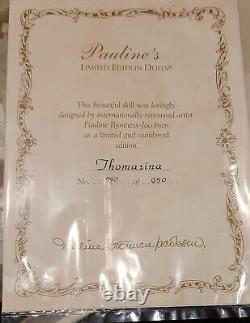 Pauline's Limited Edition Dolls Thomasina 22 Porcelain / Cloth LE 940/950