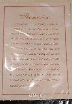 Pauline's Limited Edition Dolls Thomasina 22 Porcelain / Cloth LE 940/950