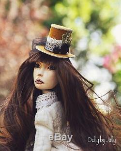Penelope. Collectible Handmade Bodouir Art Doll Vintage Style OOAK Antique doll