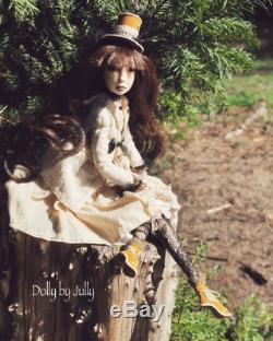 Penelope. Handmade doll, Boudoir Collectible Art Doll, Vintage Doll, Antique dol