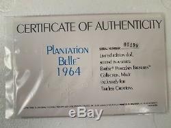 Plantation Bell 1964 Barbie Doll Redhead Porcelain 1991 Mattel Vintage Nib Nrfb