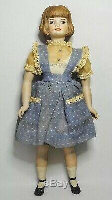 Polly P. 13 1/2-inch Vintage Porcelain Artist Doll by Fawn Zeller 1965