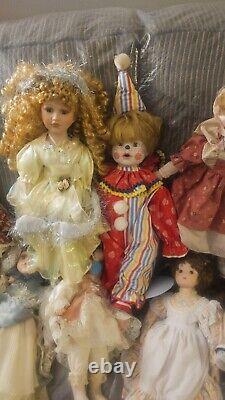 Porcelain DOLLS Vintage Huge Lot