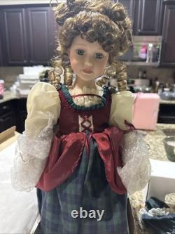 Porcelain Doll Flora MacDonald 20 Alberon Collection Vintage New In Box /3500