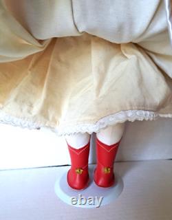 Porcelain Doll Hungarian Collectible Authentic Dress Handmade Large 21 Vintage