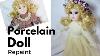 Porcelain Doll Repaint Thrift Doll Transformation