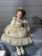 Porcelain Dolls Set Geppedo Elizabeth And Shelly 27'' And 11'