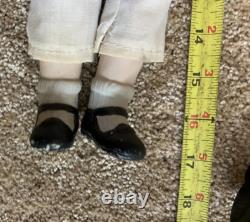 Porcelain Vintage Antique Dolls Lot of (4) + (1) 8 Hard Plastic Doll