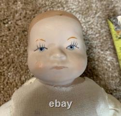 Porcelain Vintage Antique Dolls Lot of (4) + (1) 8 Hard Plastic Doll