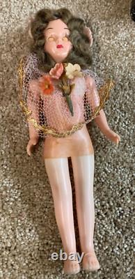 Porcelain Vintage Antique Dolls Lot of (4) + (1) 8 Hard Plastic Doll