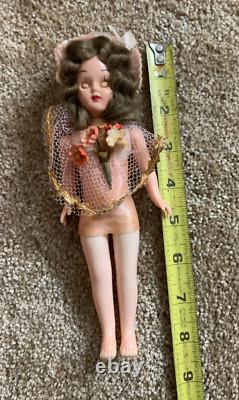 Porcelain Vintage Antique Dolls Lot of (4) + (1) 8 Hard Plastic Doll