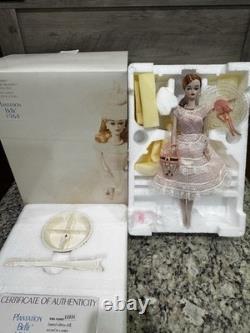 Porcelain Vintage Look Plantation Belle Red Haired Ponytail Barbie Doll & Hat