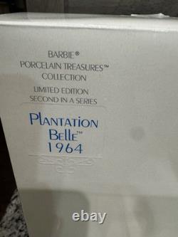 Porcelain Vintage Look Plantation Belle Red Haired Ponytail Barbie Doll & Hat