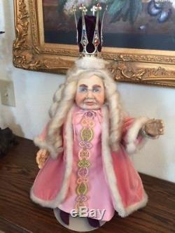 Porcelain doll, Vintage 1980 ELFIN QUEEN, Wicket Originals Faith Wick