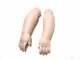 Porcelain Doll Lower Arms For Leather Bodies, 5, For Antique Leather Body Dolls