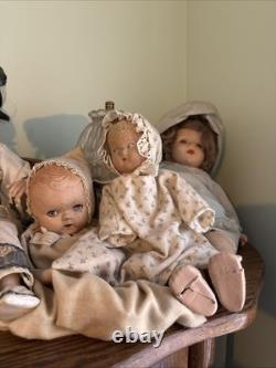 Porecelain Doll Vintage Dolls Collection Lot Of 23