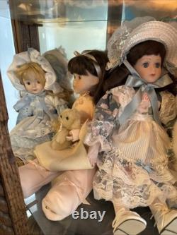 Porecelain Doll Vintage Dolls Collection Lot Of 23