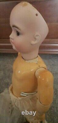 Pouty Type Antique 15 Closed Mouth Kestner mold 169 Doll with Original Mohair Wig