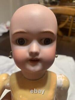 Pretty Antique Heinrich Handwerck Simon & Halbig German Bisque Head Doll 17