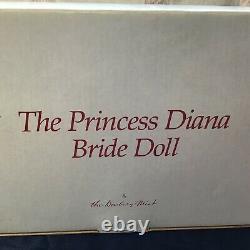 Princess Diana Porcelain Portrait Doll by Danbury Mint- Vintage Original in box