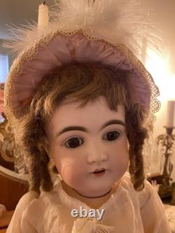 Pristine 23 1/2 Kestner 146 Orig. Spiral Curl Human Hair Wig Orig. Costume EXC