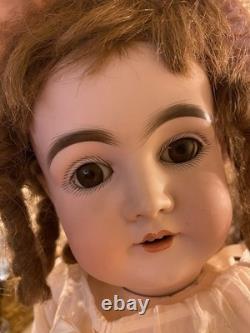 Pristine 23 1/2 Kestner 146 Orig. Spiral Curl Human Hair Wig Orig. Costume EXC