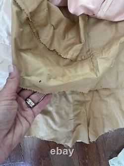 RARE! Antique 1860s Porcelain Doll 24# With Silk Dress