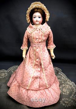 RARE EARLIEST Francois Gaultier Painted-Eyes Poupee -c. 1860s Antique French Doll