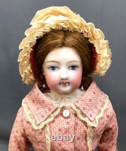 RARE EARLIEST Francois Gaultier Painted-Eyes Poupee -c. 1860s Antique French Doll