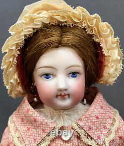 RARE EARLIEST Francois Gaultier Painted-Eyes Poupee -c. 1860s Antique French Doll