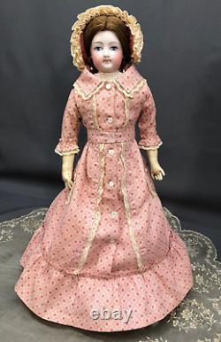 RARE EARLIEST Francois Gaultier Painted-Eyes Poupee -c. 1860s Antique French Doll