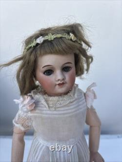 RARE Original UNIS FRANCE 60 Composition Wood Body 12 Doll Sleepy Eyes