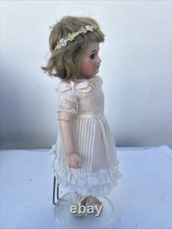 RARE Original UNIS FRANCE 60 Composition Wood Body 12 Doll Sleepy Eyes