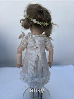 RARE Original UNIS FRANCE 60 Composition Wood Body 12 Doll Sleepy Eyes