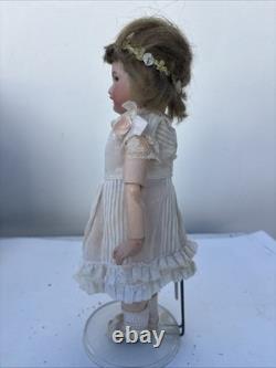RARE Original UNIS FRANCE 60 Composition Wood Body 12 Doll Sleepy Eyes