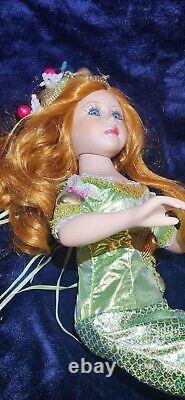 RARE SEA STRAY MERMAID PORCELAIN DOLL Excellent Cond, By SHOW-STOPPERS No Stand