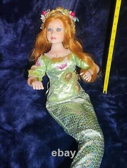 RARE SEA STRAY MERMAID PORCELAIN DOLL Excellent Cond, By SHOW-STOPPERS No Stand