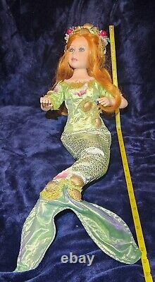 RARE SEA STRAY MERMAID PORCELAIN DOLL Excellent Cond, By SHOW-STOPPERS No Stand