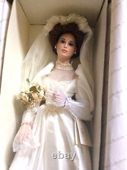 RARE VINTAGE Hamilton Collection Camille Bride doll, 21 COA, stand, tag