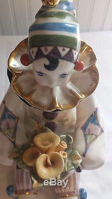 RARE / VINTAGE Porcelain Clown (Italian) Signed VERY GOOD CONDITION