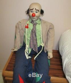 RARE Vintage 4' Tall Weary Willie Porcelain Clown Doll Emmett Kelly