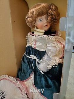 RARE Vintage American Artist KAIS Large Porcelain Doll 24 GINGER w Box & COA