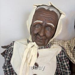 RARE Vintage William Wallace Jr. 32 Grandma Grandpa Porcelain Dolls Country