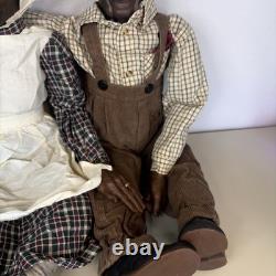 RARE Vintage William Wallace Jr. 32 Grandma Grandpa Porcelain Dolls Country