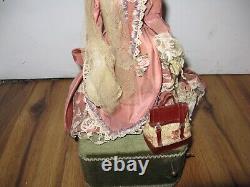 READ Antique Vintage French Automaton Porcelain Standing Doll 15.5 France